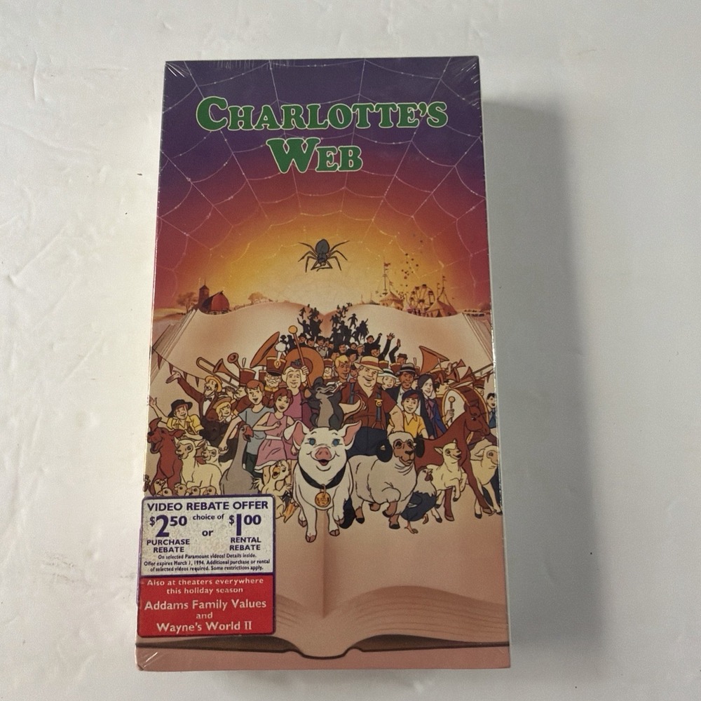 Charlotte's Web - New Sealed! VHS 1973 Video Tape Original McDonald's Watermarks
